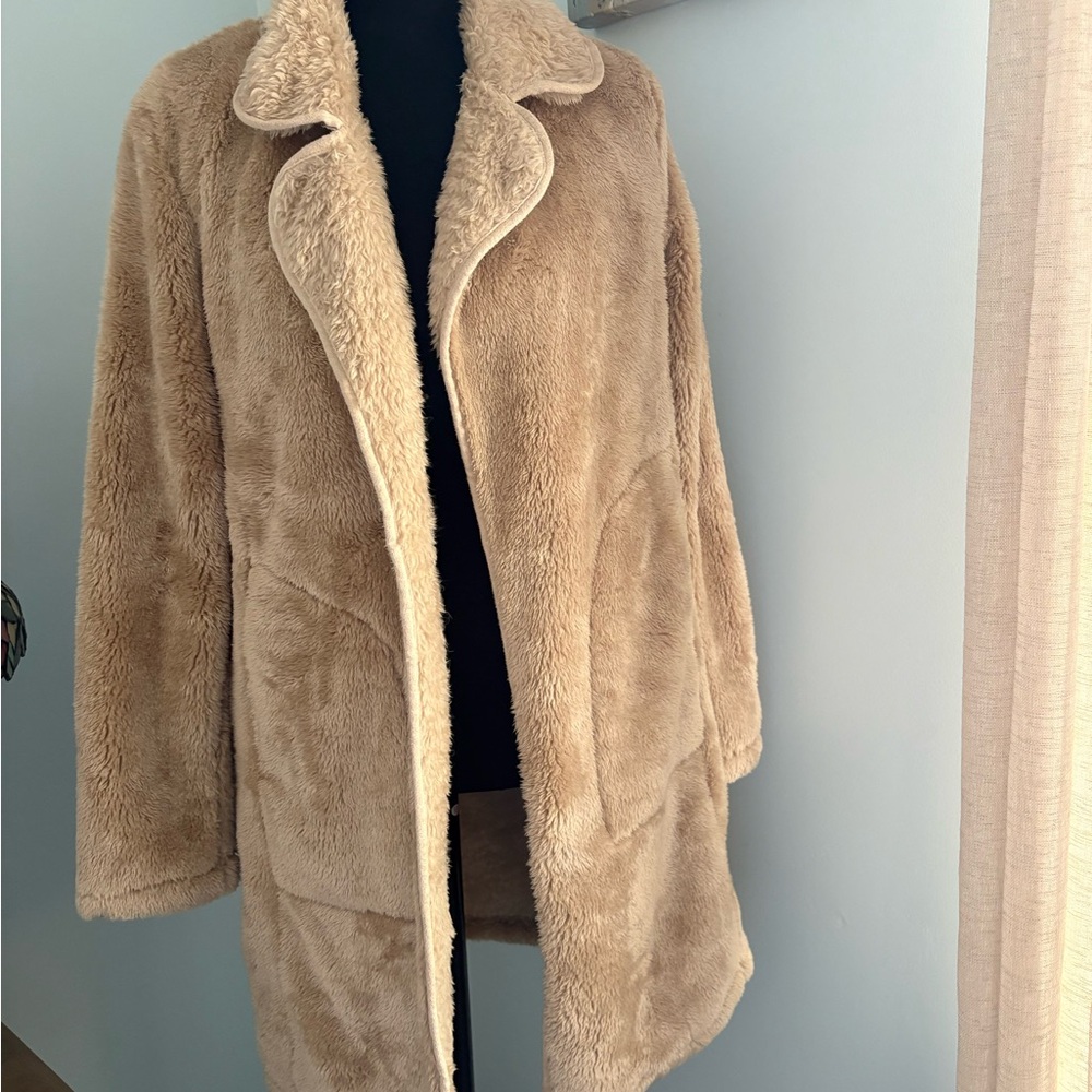 Cozy Tan Teddy Jacket